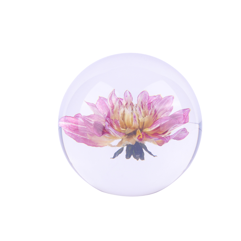 水晶花球